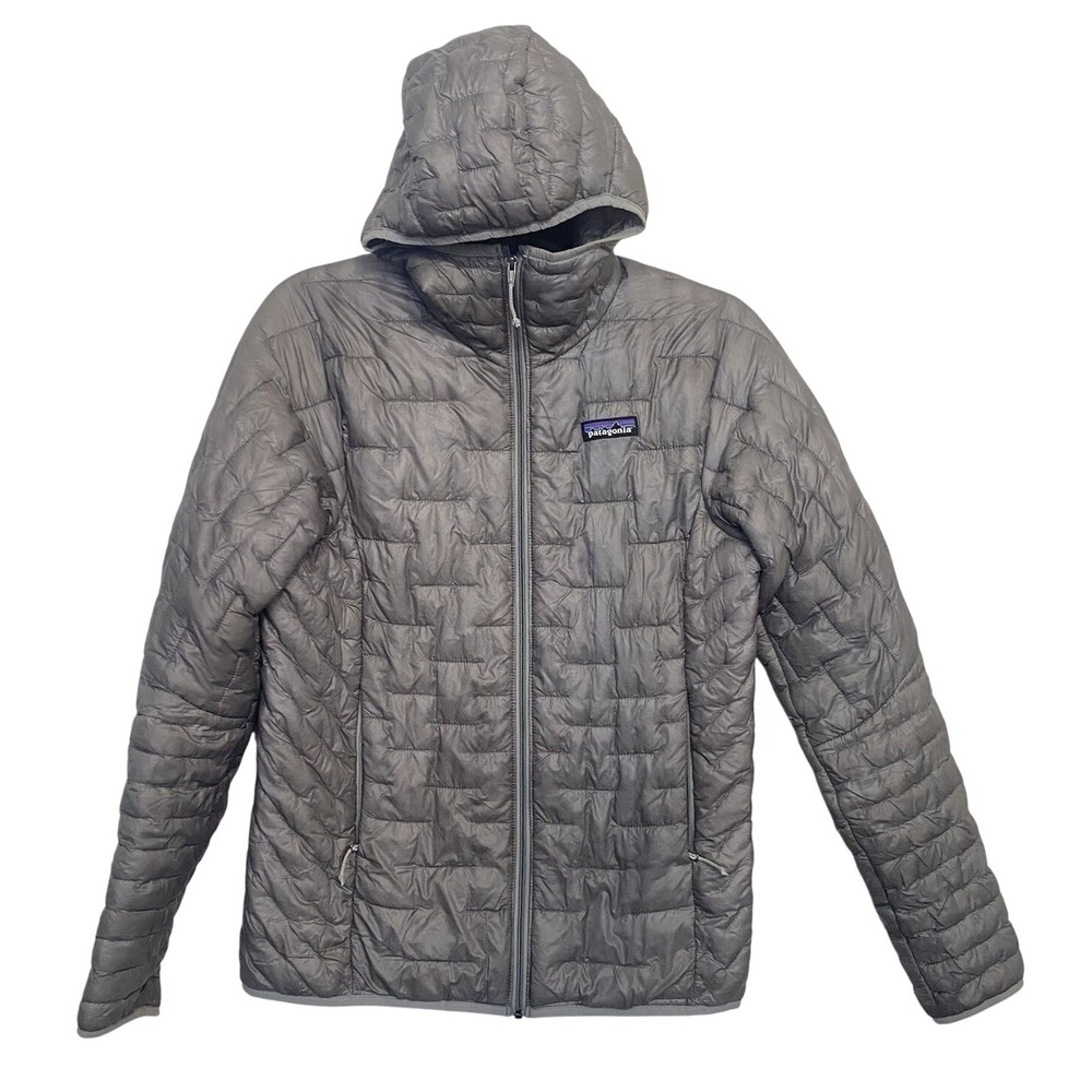 Patagonia Jacket Womens S Micro Puff Hooded‎ Full Zip Lightweight  STY84040
